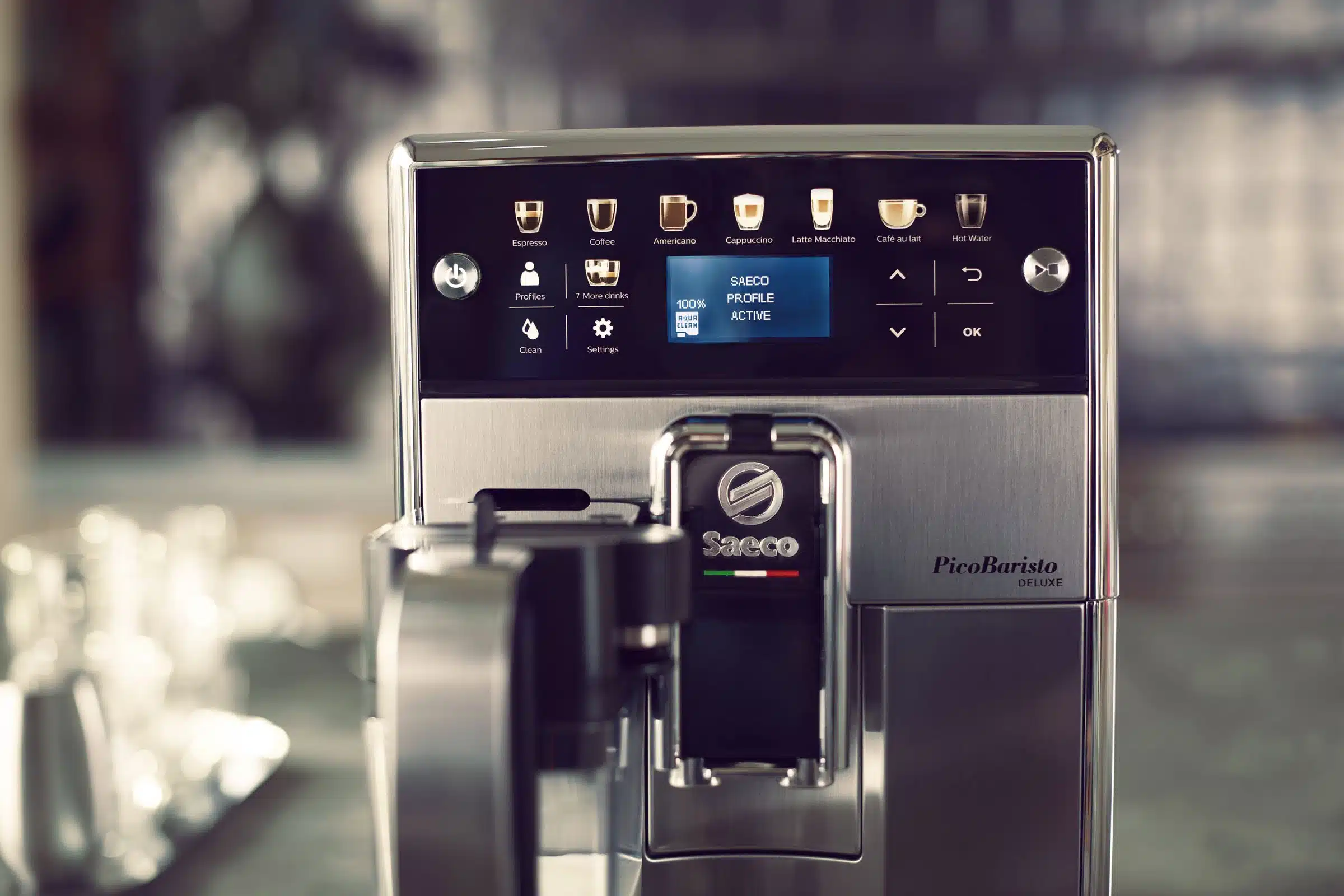 L'interface de la machine à expresso Saeco PicoBaisto Deluxe